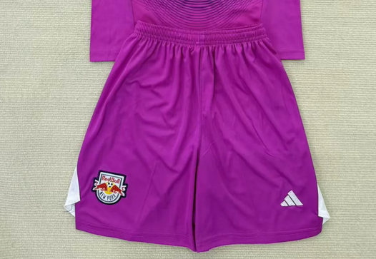 Fan Version 2025-2026 New York Red Bulls Purple Goalkeeper Soccer Shorts Football Shorts