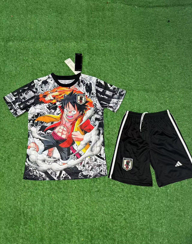 Youth Uniform Kids Kit 2025 Japan COMIC Soccer Jersey Shorts Child Football Set