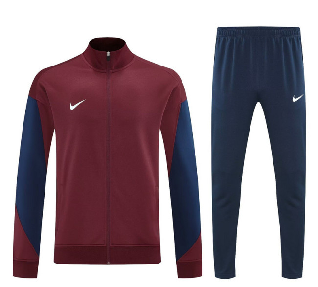 2025 NK 2318 Maroon Soccer Training Jacket Football Jacket and Pants