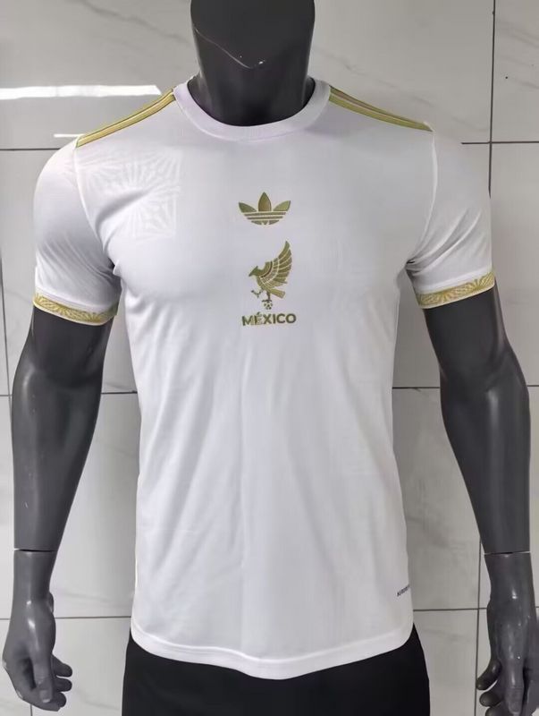 Player Version 2025 Mexico White Soccer Jersey Adulto Camiseta de Futbol