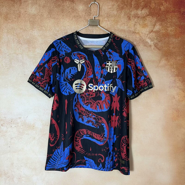 Barca Camisetas de Futbol Fans Version 2025-2026 Barcelona Black Snake Soccer Jersey