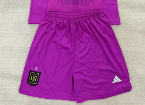 Fan Version 2025-2026 Los Angeles Galaxy Purple Goalkeeper Soccer Shorts Football Shorts