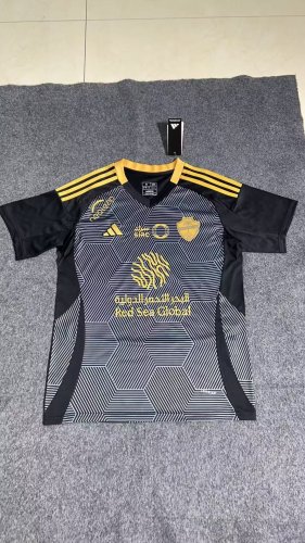 Fan Version 2025-2026 Al-Ahli Saudi Third Away Black Soccer Jersey Football Shirt