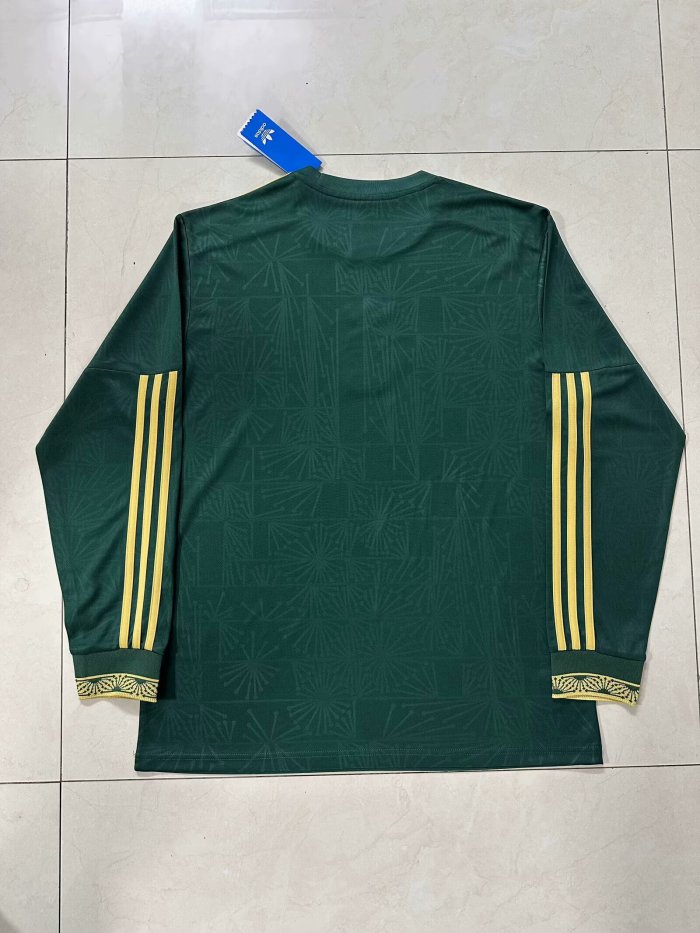 Long Sleeve 2025 Mexico Green Special Edition Soccer Jersey Adulto Camiseta de Futbol