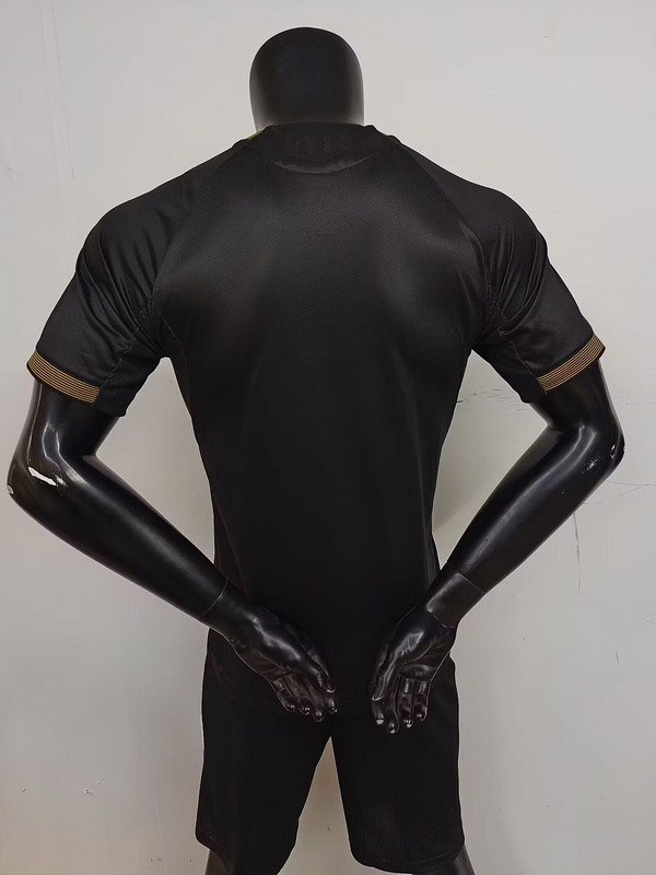 Player Version 2025-2026 Real Madrid Black/Gold Soccer Jersey Real Football Shirt