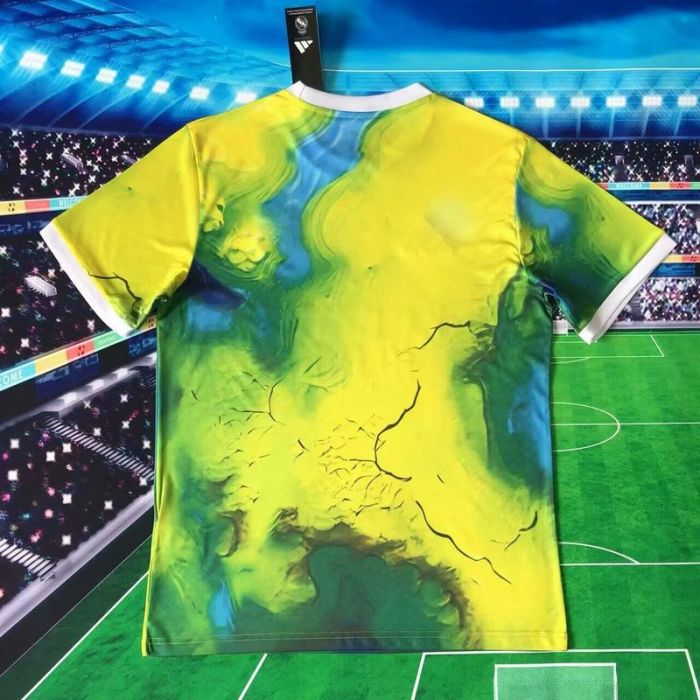 Fan Version 2025-2026 Real Madrid Greeny/Yellow Soccer Training Jersey Real Football Shirt