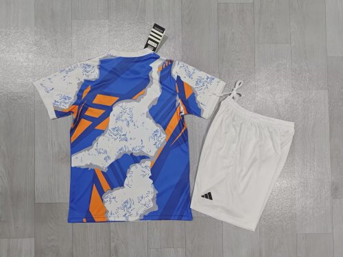 Youth Uniform Kids Kit 2025-2026 Real Madrid Special Edition Soccer Jersey Shorts Child Football Set