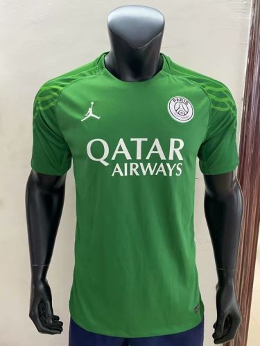 Fan Version 2025-2026 PSG Green Goalkeeper Soccer Jersey Paris Football Maillot