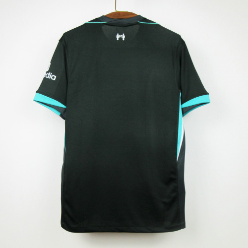 Fans Version 2024-2025 Liverpool Away Black Soccer Jersey Football Shirt
