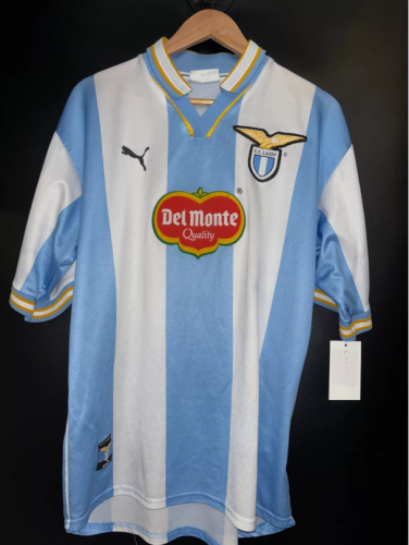 Retro Jersey 1999-2000 Lazio MANCINI 10 Home Soccer Jersey Vintage Football Shirt