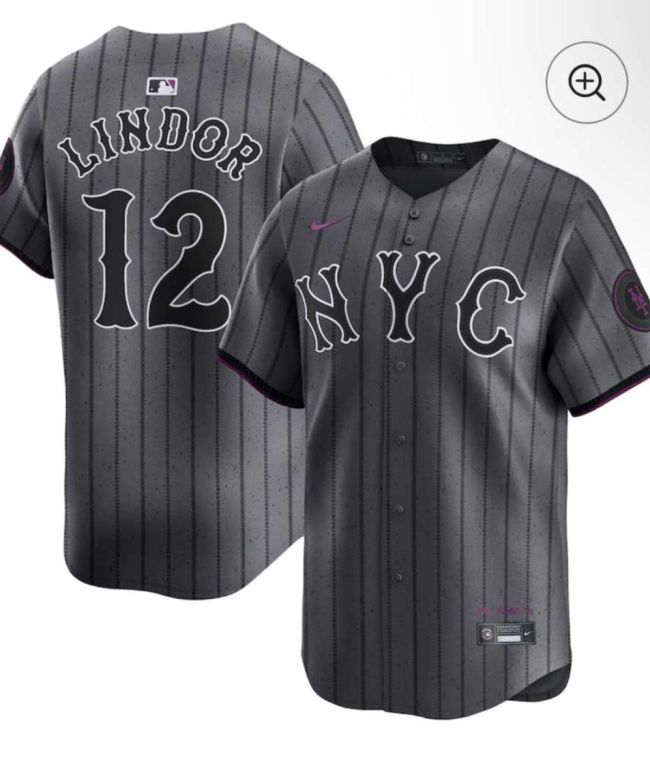 New York Mets 12 Francisco Lindor Grey MLB Jersey