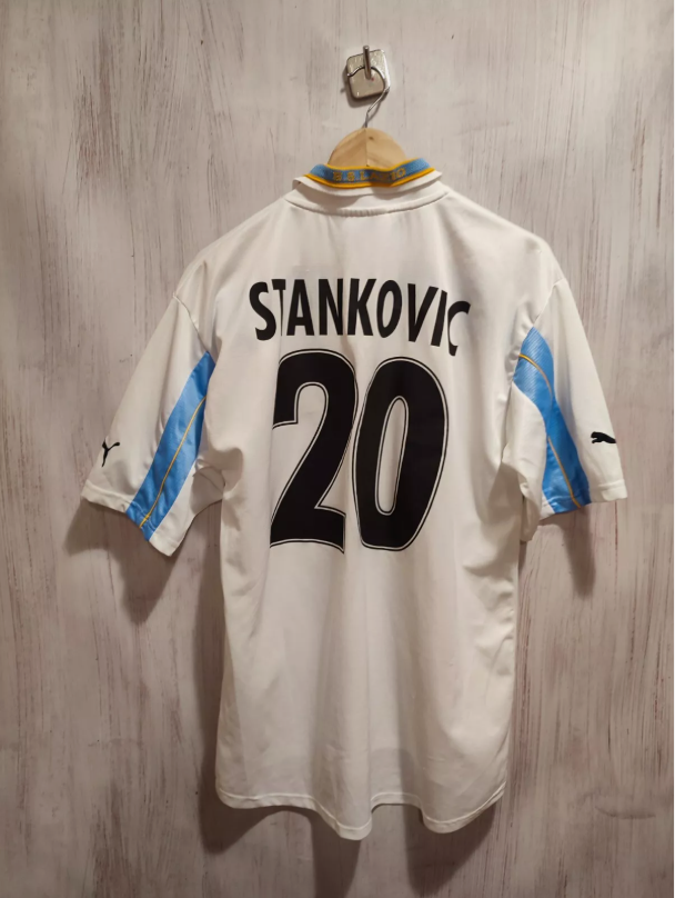 Retro Jersey 1999-2000 Lazio Stankovic 20 Centenary Football Shirt 100th Anniversary Soccer Jersey
