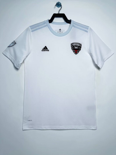 with MLS Patch Retro Jersey 2019-2020 D.C. United Away White Soccer Jersey Vintage Football Shirt