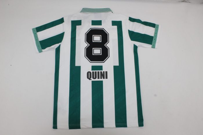 Retro Jersey 1996-1997 Córdoba QUINI 8 Home Soccer Jersey Cordoba Football Shirt
