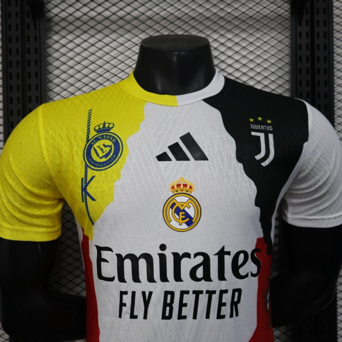 Player Version Cristiano Ronaldo 7 Combine Version Blank Real Madrid Juventus Portugal Sporting Lisbon Manchester United Al Nassr Jersey