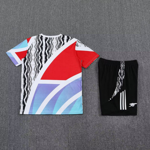 Adult Uniform 2025-2026 Arsenal White/Red/Blue Soccer Training Jersey and Shorts Football Kits