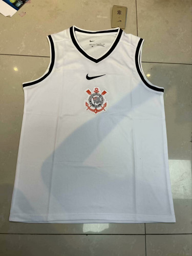 Fan Version 2025-2026 Corinthians White Soccer Vest