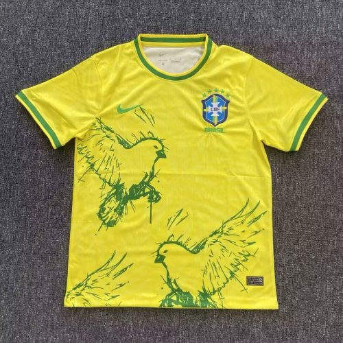Fan Version 2025 Brazil Yellow Special Edition Soccer Jersey Brasil Camisetas de Futbol