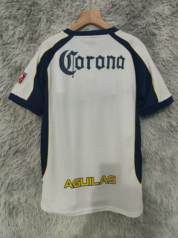 Retro Jersey 2001-2002 Club America Aguilas Third Away White Soccer Jersey Vintage Football Shirt