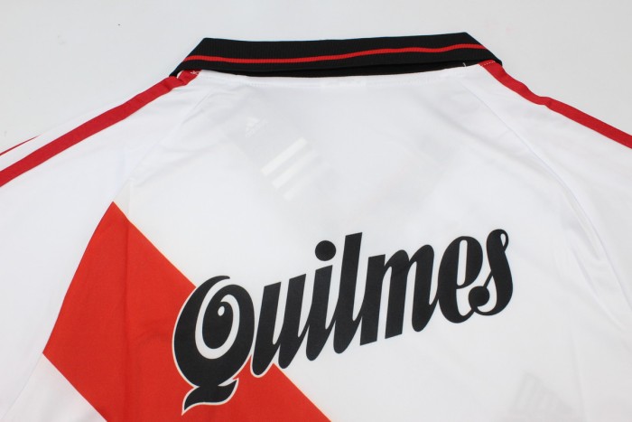 Retro Jersey 2000-2001 River Plate AIMAR 10 Home Soccer Jersey Vintage Football Shirt