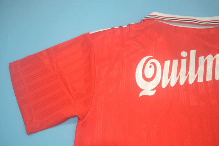 Retro Jersey 1995-1996 River Plate 9 Away Red Soccer Jersey Vintage Football Shirt