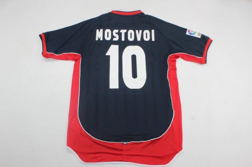 with LFP Patch Retro Jersey 2001-2003 Celta de Vigo MOSTOVOI 10 Third Away Soccer Jersey Vintage Football Shirt