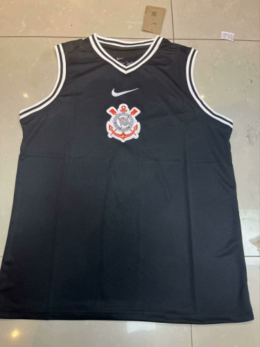 Fan Version 2025-2026 Corinthians Black Soccer Vest