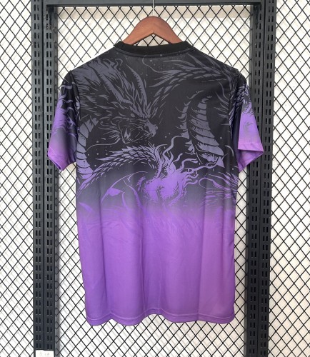Fan Version 2025-2026 Real Madrid Purple/Black Dragon Soccer Jersey Real Football Shirt