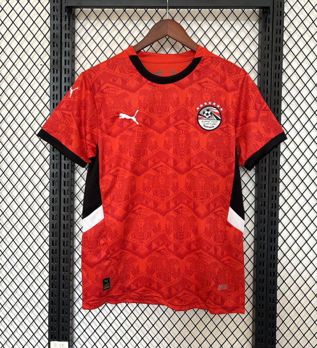 Fan Version 2025 Egypt Home Soccer Jersey Football Shirt