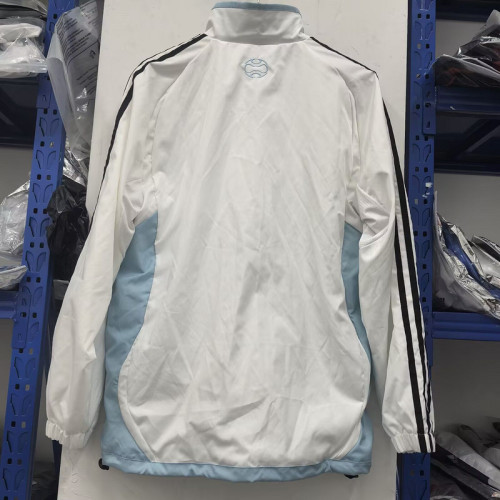 Retro Model 2025-2026 Argentina White/Blue Soccer Windbreaker Jacket Football Jacket