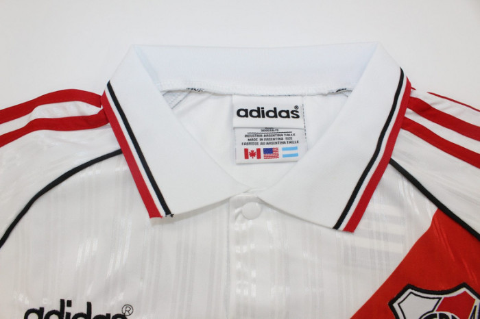 Retro Jersey 1995-1996 River Plate ORTEGA 20 Home Soccer Jersey Vintage Football Shirt