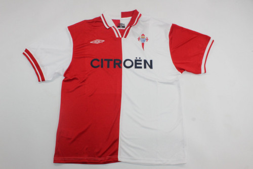 Retro Jersey 2001-2002 Celta de Vigo BERIZZO 6 Away Red/White Soccer Jersey Vintage Football Shirt