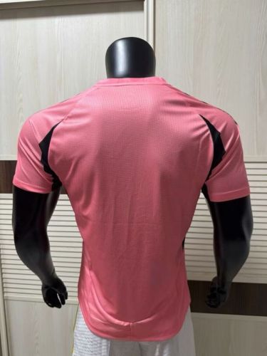 Player Version 2025-2026 Real Madrid Pink/Black Soccer Jersey Real Football Shirt