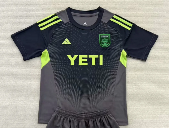 Fan Version 2025-2026 Austin Black Goalkeeper Soccer Jersey Football Shirt