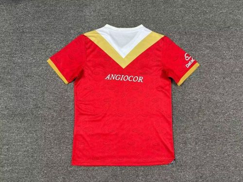 Fans Version 2025-2026 Argentinos Juniors Third Away Red Soccer Jersey Football Shirt