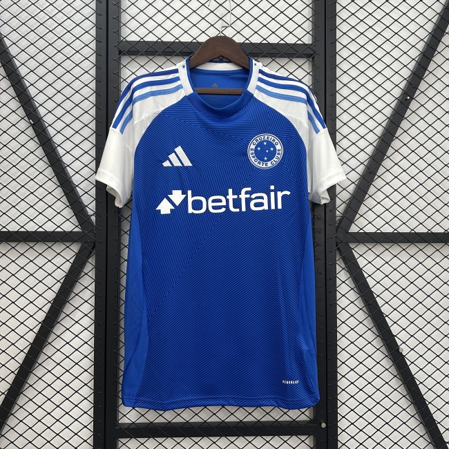 Fan Version 2025-2026 Cruzeiro Home Football Shirt Soccer Jersey