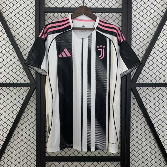 Maillot Juve Shirt Fans Version 2025-2026 Juventus Home Soccer Jersey Football Shirt