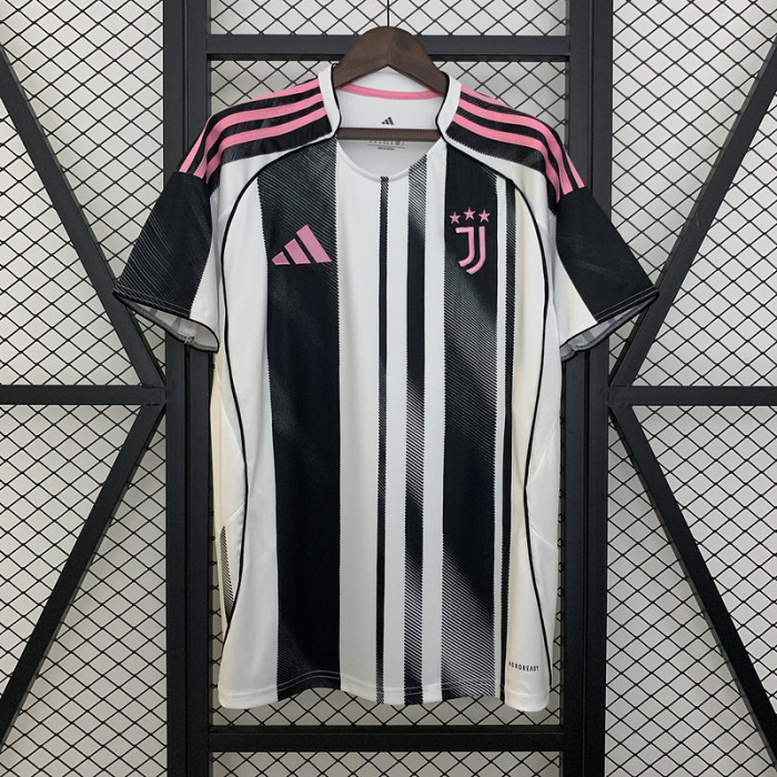Maillot Juve Shirt Fans Version 2025-2026 Juventus Home Soccer Jersey Football Shirt