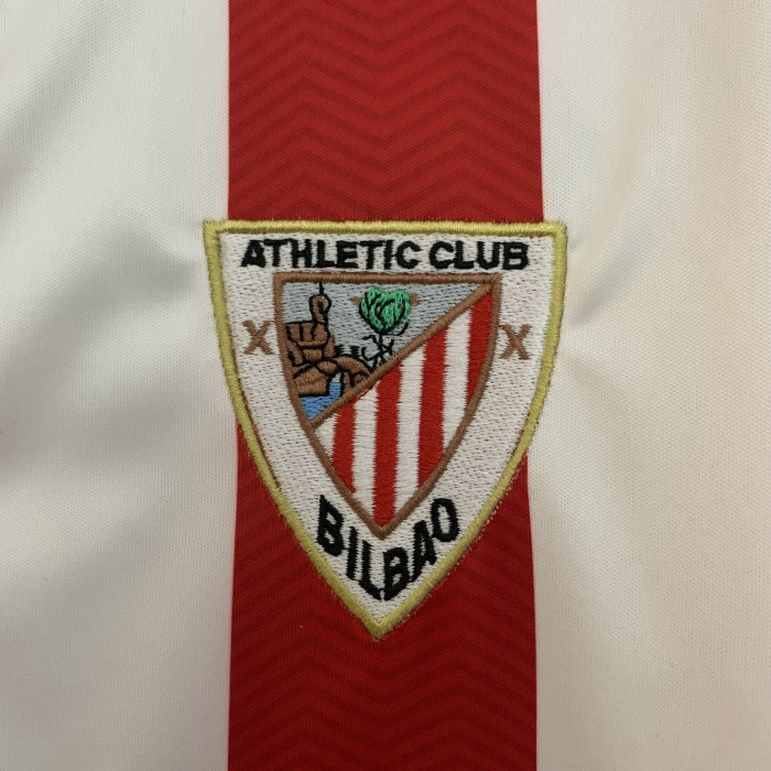 with LFP Patch Retro Jersey 2011-2012 Athletic Bilbao Home Soccer Jersey Vintage Football Shirt