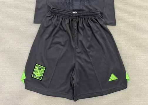Fan Version 2025-2026 Tigres Black Goalkeeper Soccer Shorts Football Shorts