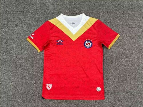 Fans Version 2025-2026 Argentinos Juniors Third Away Red Soccer Jersey Football Shirt
