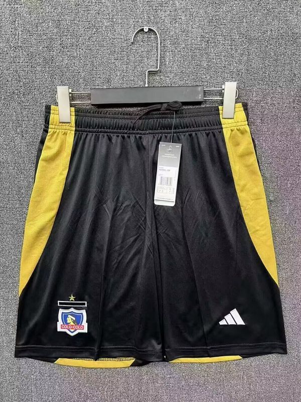 Fan Version 2025-2026 Colo Colo Away Black Soccer Shorts Football Shorts