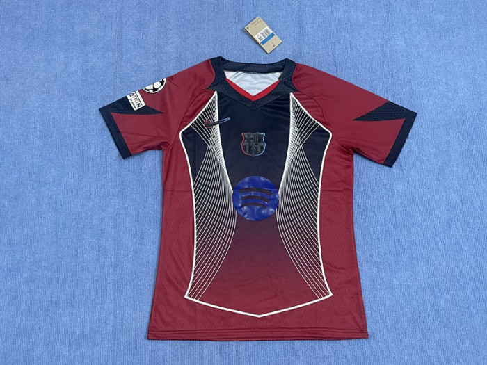 with UCL Patch Barca Camisetas de Futbol Fans Version 2025-2026 Barcelona Red Special Edition Soccer Jersey