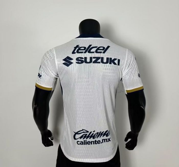 Player Version 2025-2026 Pumas Home Soccer Jersey Football Shirt