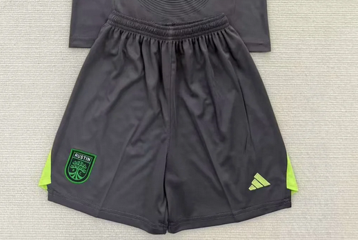 Fan Version 2025-2026 Austin Black Goalkeeper Soccer Shorts Football Shorts