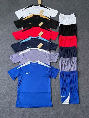 NK N011 Blank DIY Soccer Training Uniforms Men's Custom Jersey and Shorts