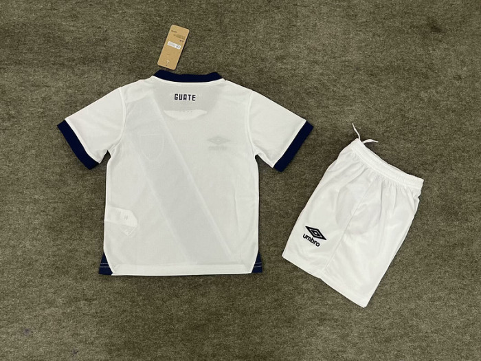 Youth Uniform Kids Kit 2025 Guatemala Home Soccer Jersey Shorts Child Football Set