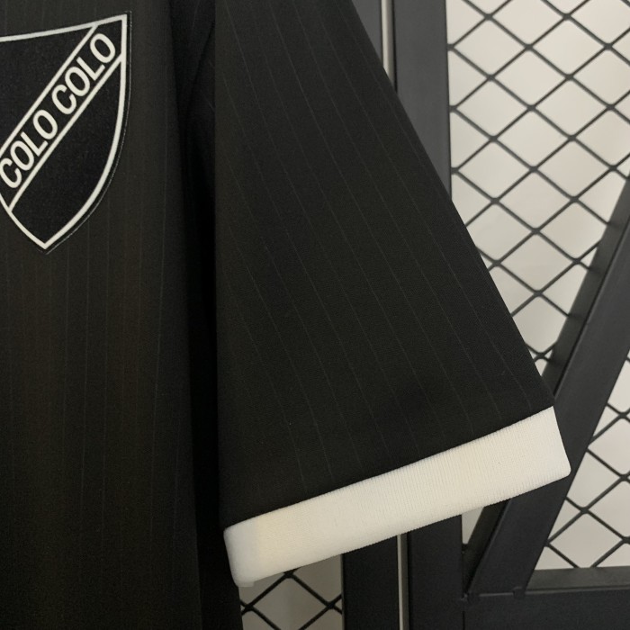 Fan Version 2025-2026 Colo-Colo Black Souvenir Soccer Jersey 100th Anniversary Football Shirt