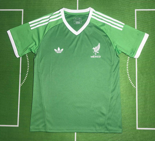Fan Version 2025 Mexico Green Soccer Training Jersey Football Pre-match Shirt