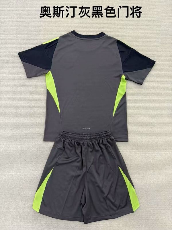Adult Uniform 2025-2026 Austin Black Goalkeeper Soccer Jersey Shorts Men's Football Kit